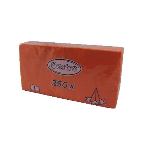 Servítky oranžové - 250ks
