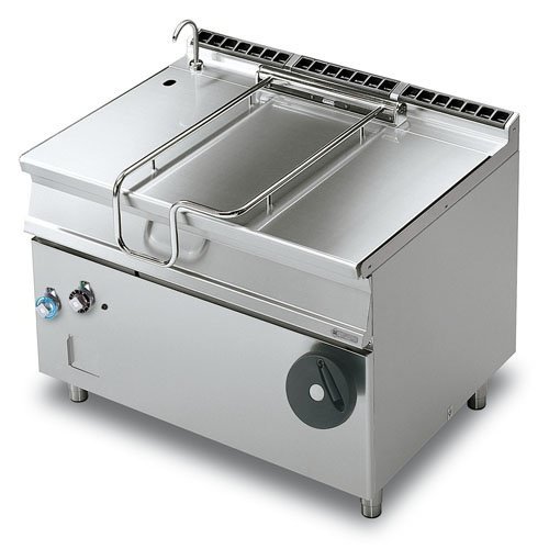 Panvica smažiaca plyn., oceľ. dno, 120 l, 1200/900